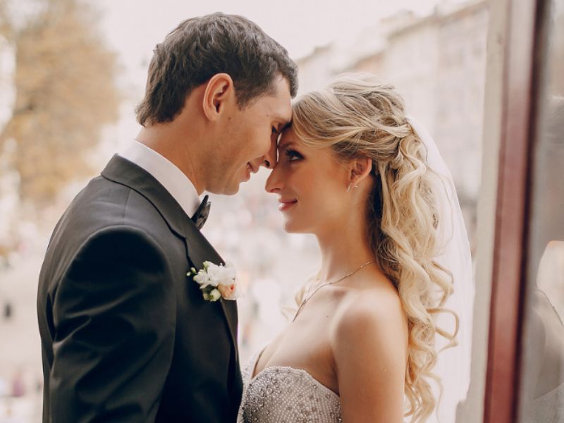 Bride and groom.